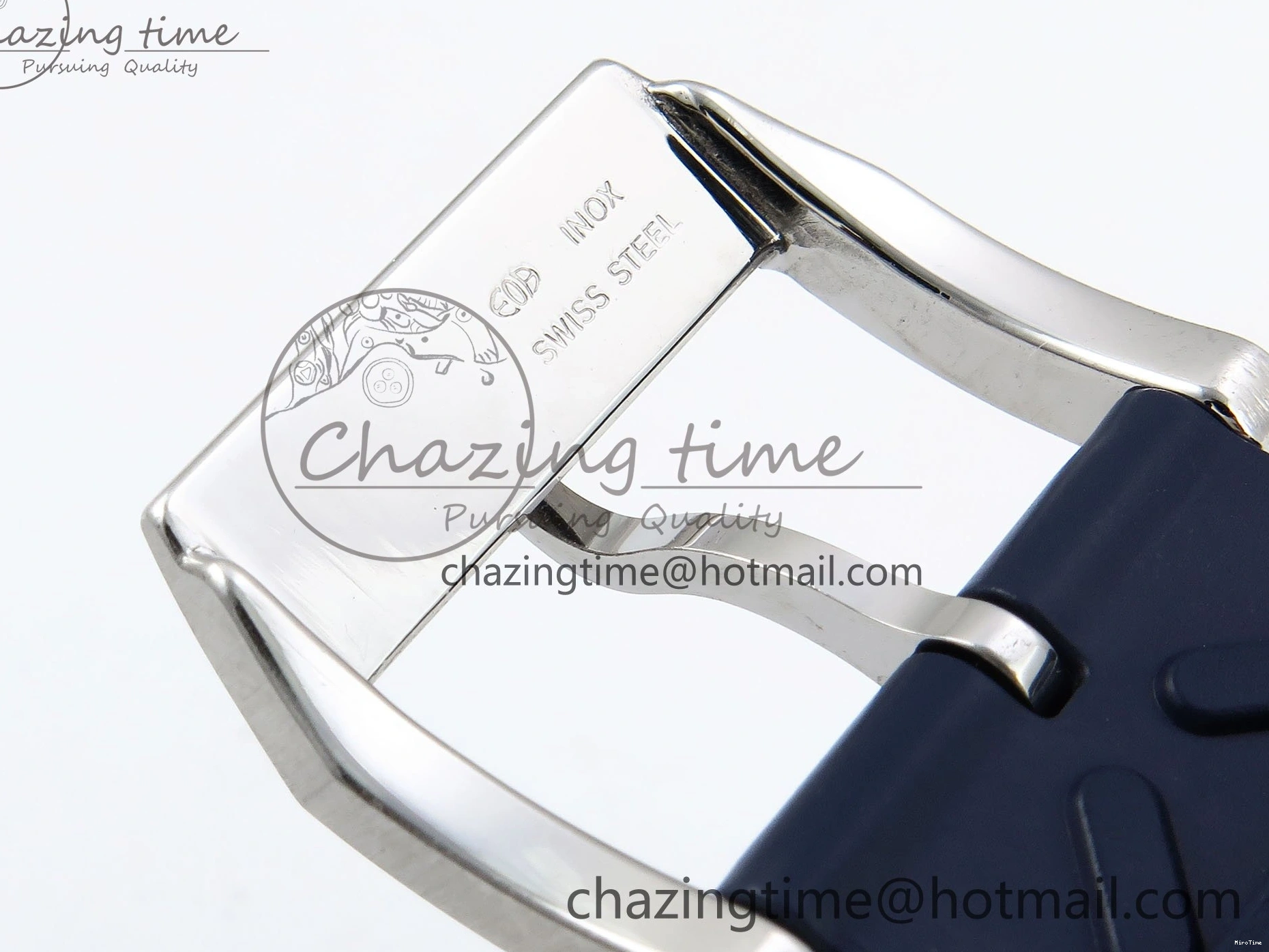 MIROTIME 0211 Casual Portuguese Chrono IW3716 Z+F 1:1 Best Edition White Dial on Blue Rubber Strap A 7016